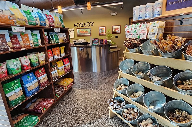 Inside the Hobnob store