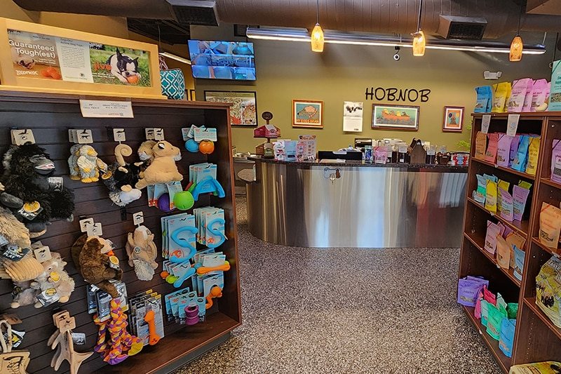 Inside the Hobnob store